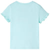 Camicia per bambini Vidaxl con maniche corte 104 blu chiaro