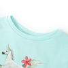 Camicia per bambini Vidaxl con maniche corte 116 Blu chiaro