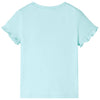 Camicia per bambini Vidaxl con maniche corte 140 blu chiaro