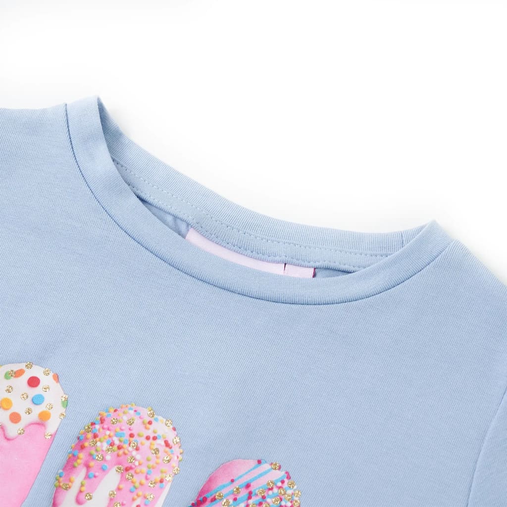 Vidaxl kindershirt 128 blauw