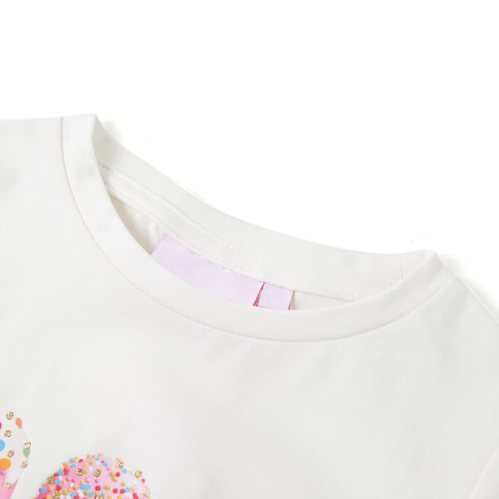 Vidaxl kindershirt 128 ecru