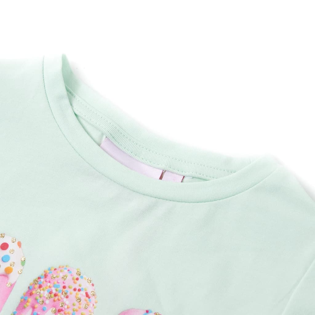 Vidaxl Camisa para niños 116 Light Mint