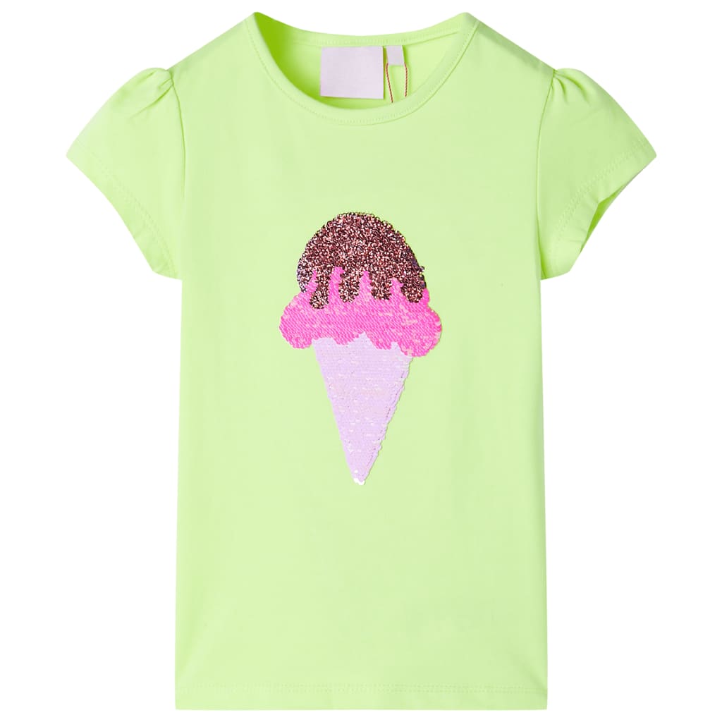 Vidaxl kindershirt 116 neongeel