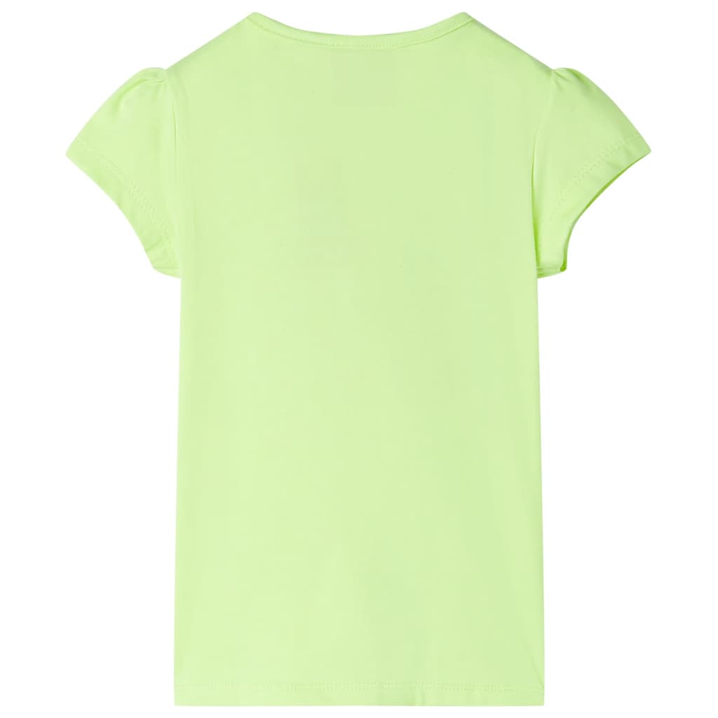 Vidaxl kindershirt 116 neongeel
