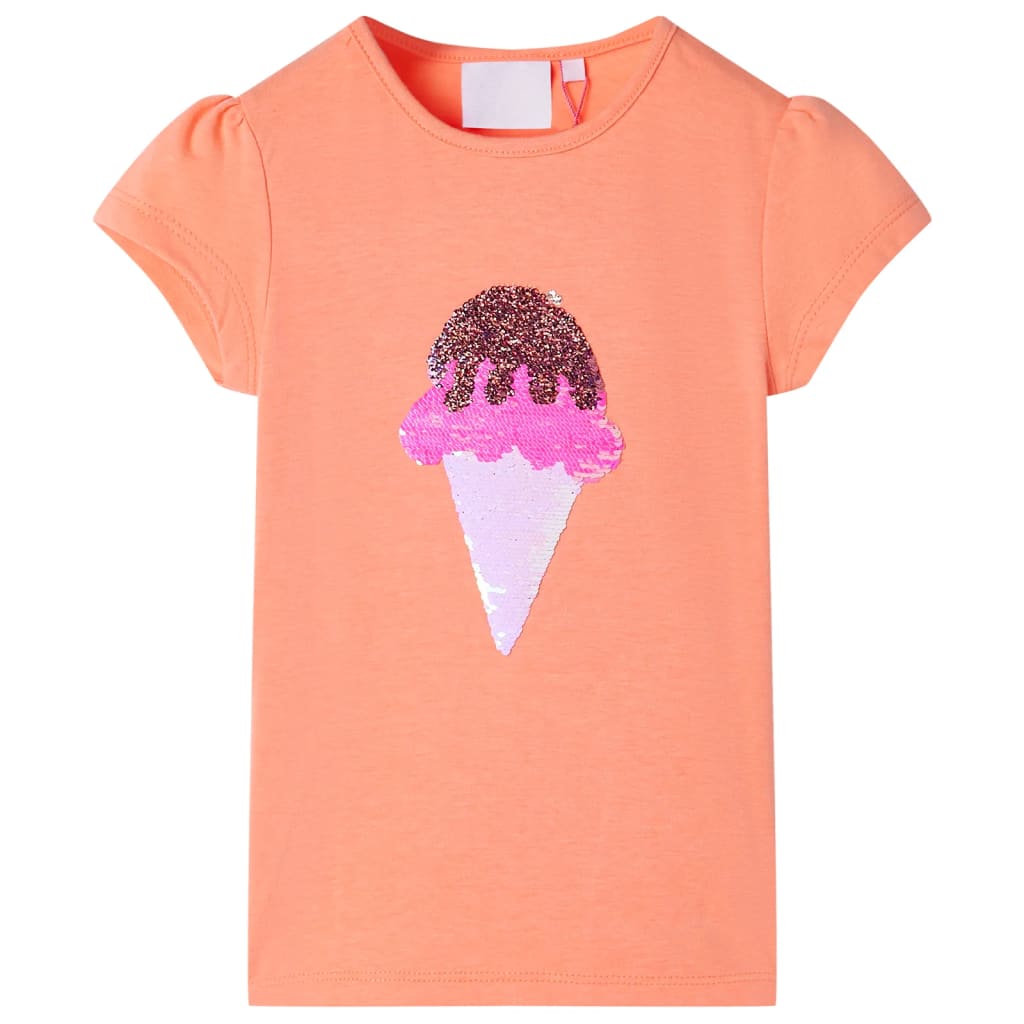 Vidaxl kindershirt 104 neonoranje
