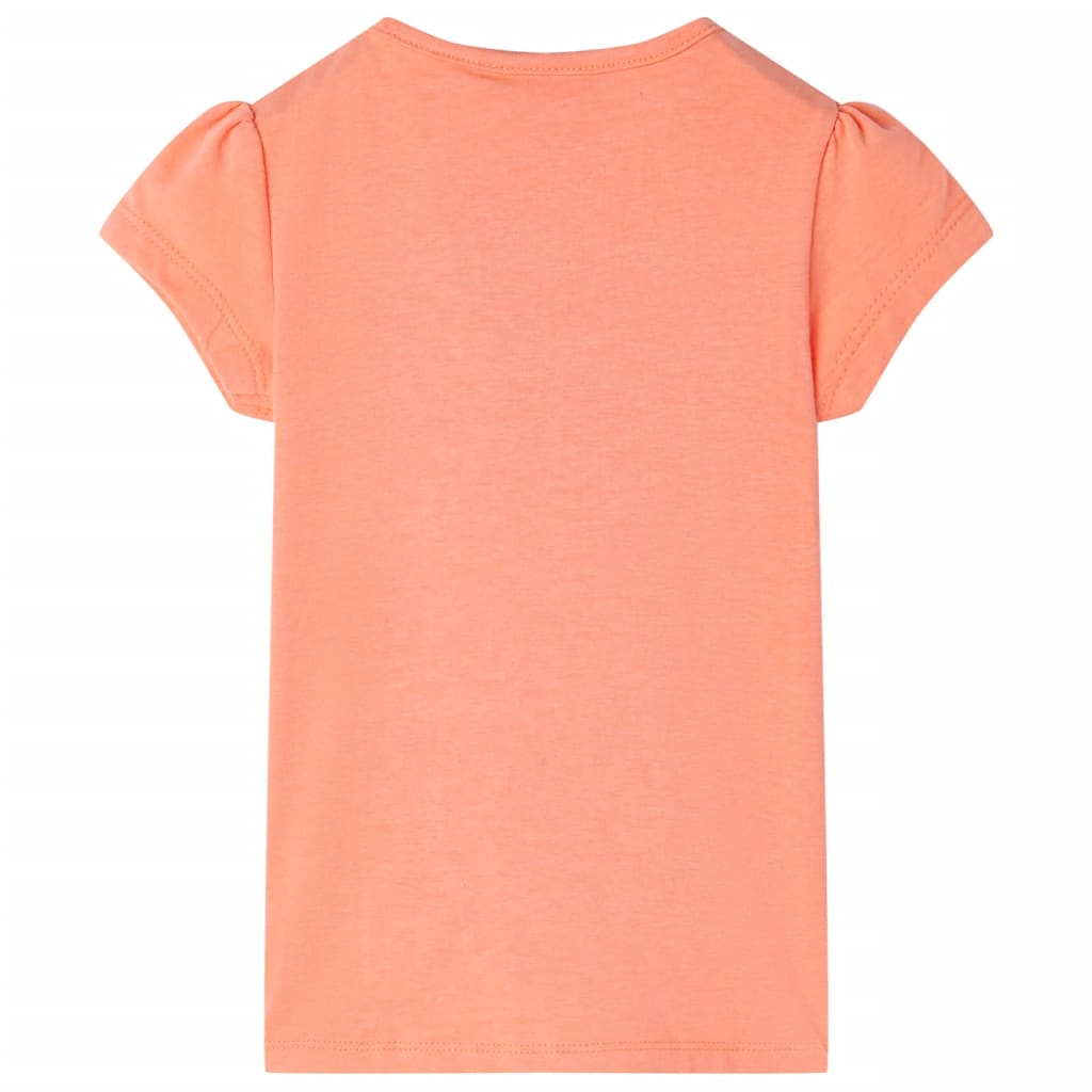 Vidaxl Camisa para niños 140 Neonoranje