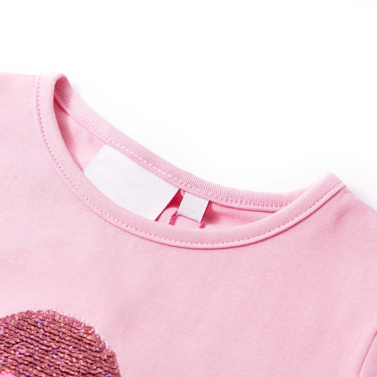 Vidaxl kindershirt 104 felroze