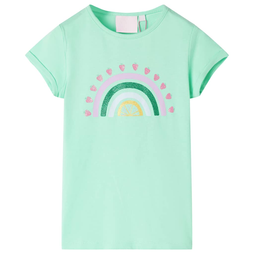 Camicia per bambini Vidaxl 92 verde brillante