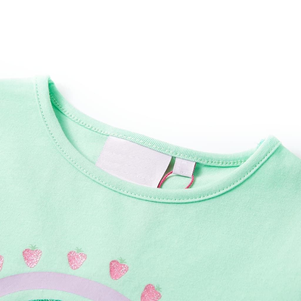 Camicia per bambini Vidaxl 116 verde brillante