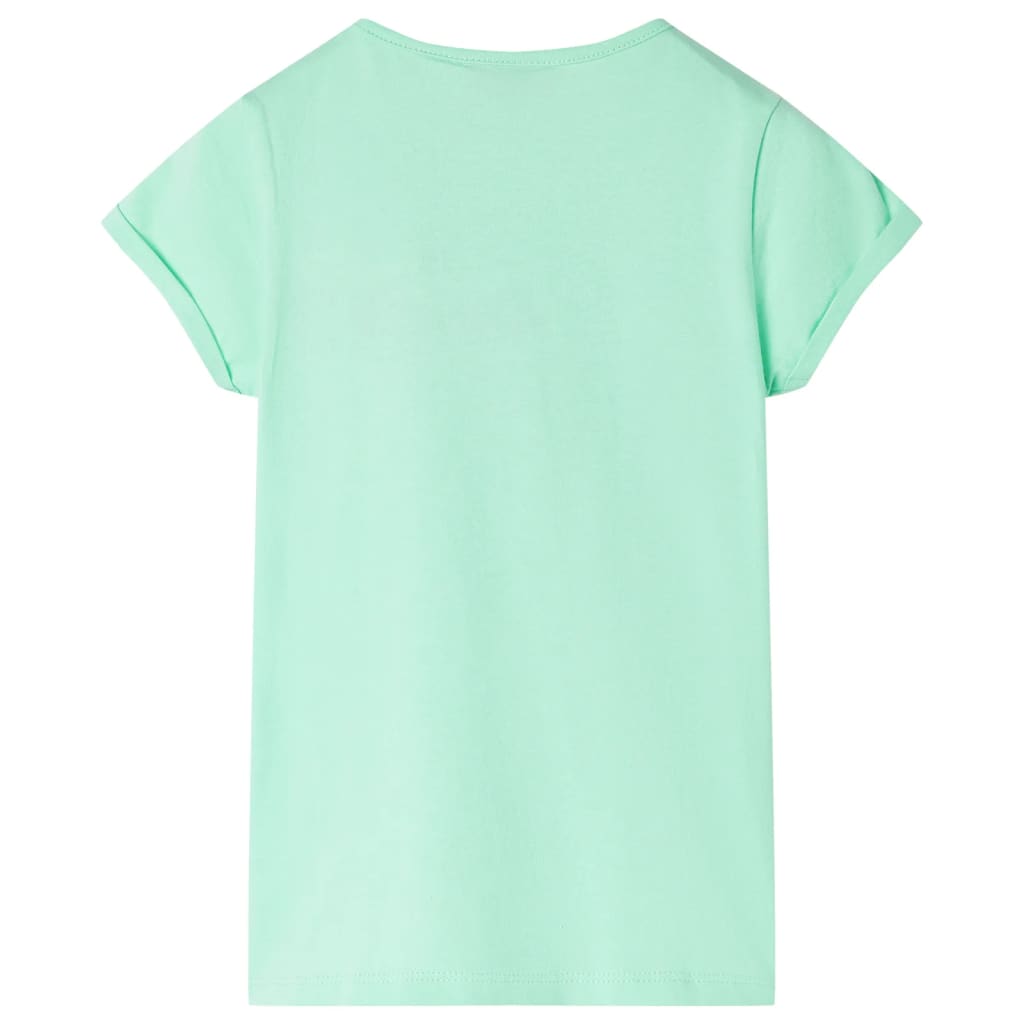 Vidaxl Shirt per bambini 140 verde brillante