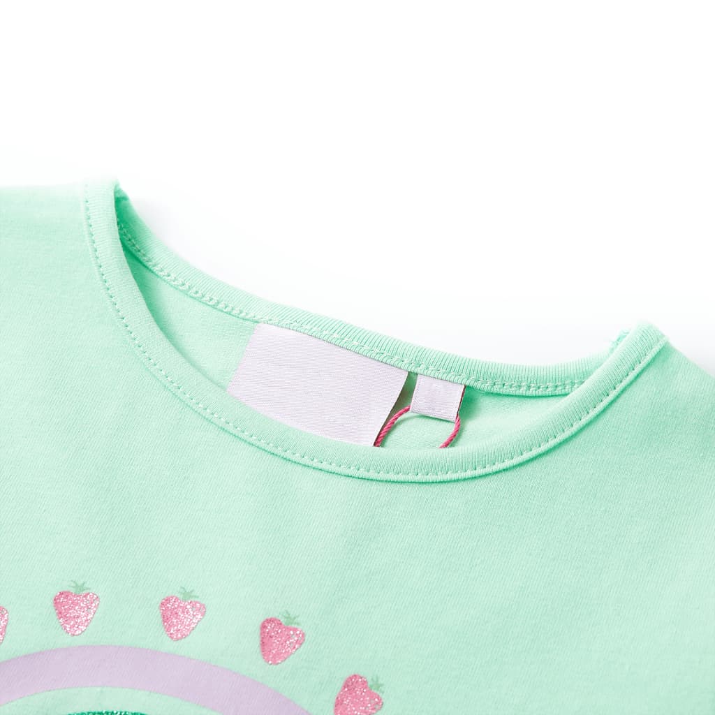 Vidaxl Shirt per bambini 140 verde brillante