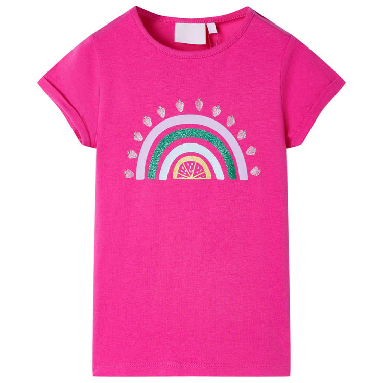 Vidaxl kindershirt 116 donkerroze