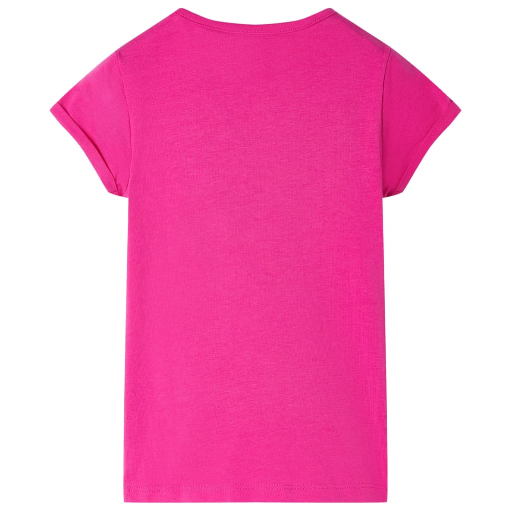 Vidaxl kindershirt 128 donkerroze