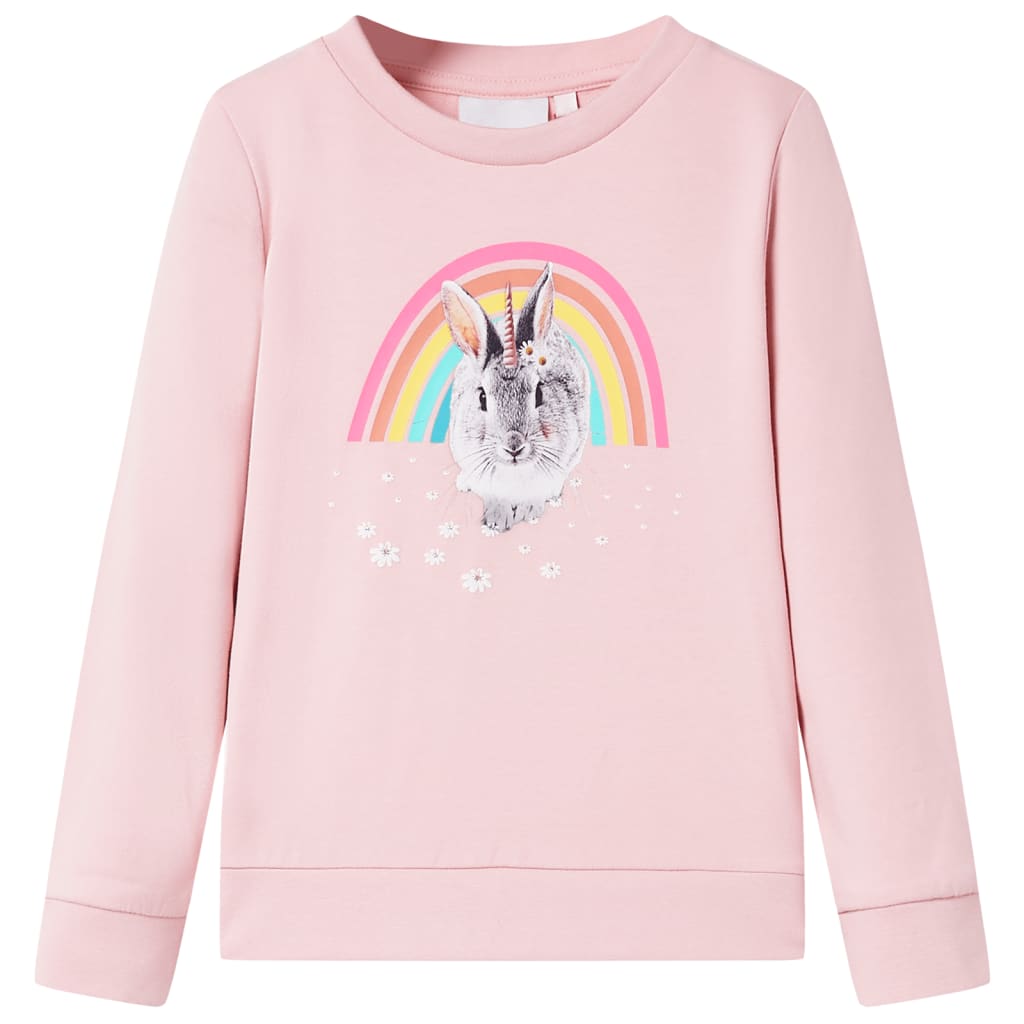 VIDAXL SWEATER BAMBINI 140 rosa chiaro