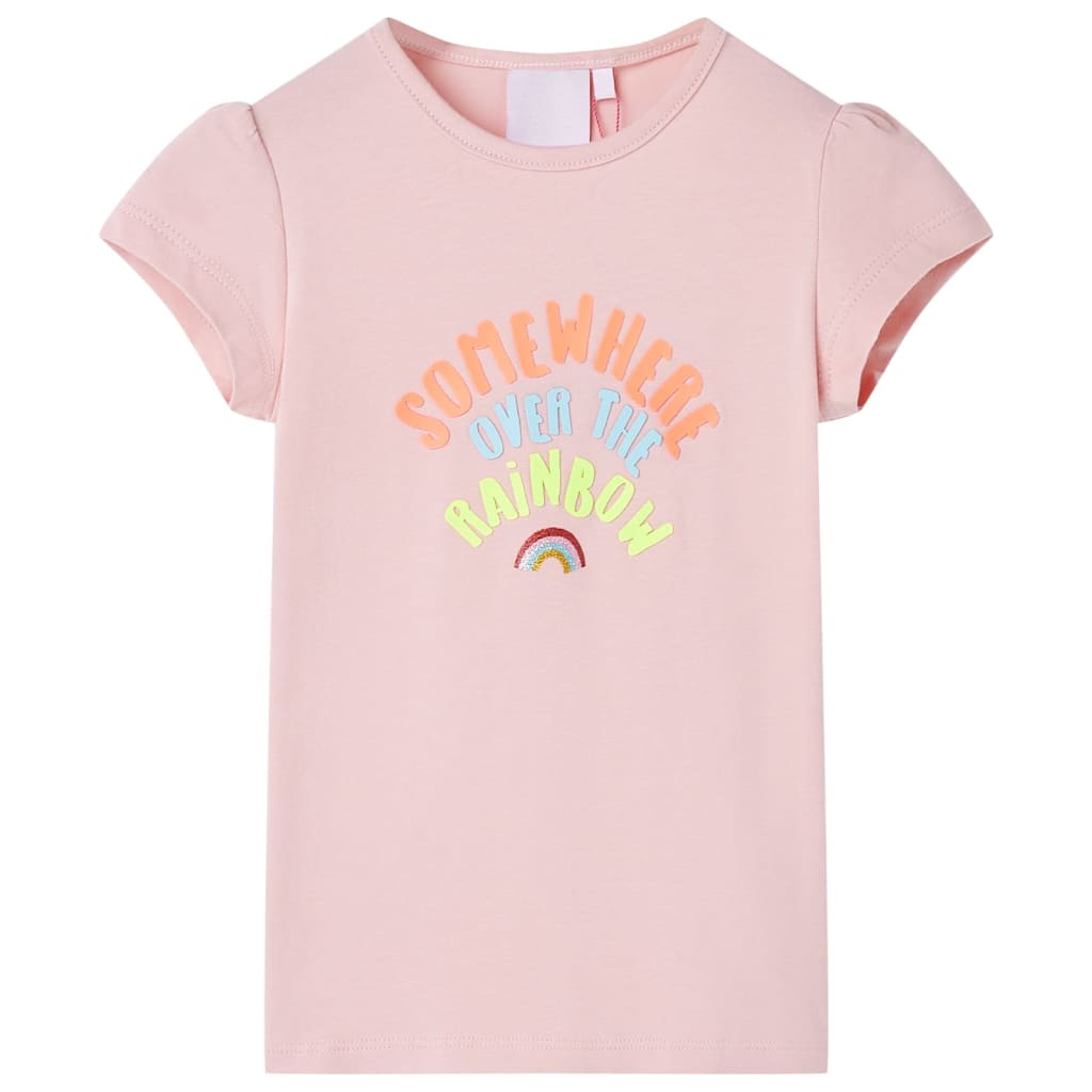 Vidaxl Shirt per bambini 92 rosa chiaro