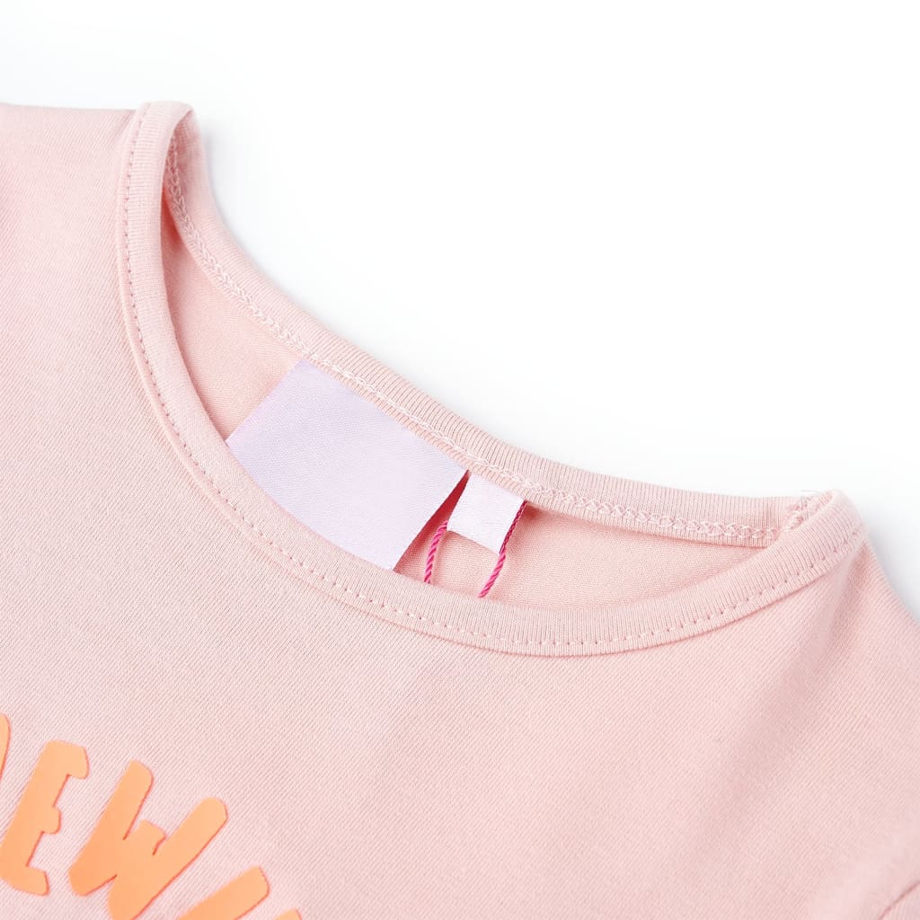 Vidaxl Shirt per bambini 92 rosa chiaro