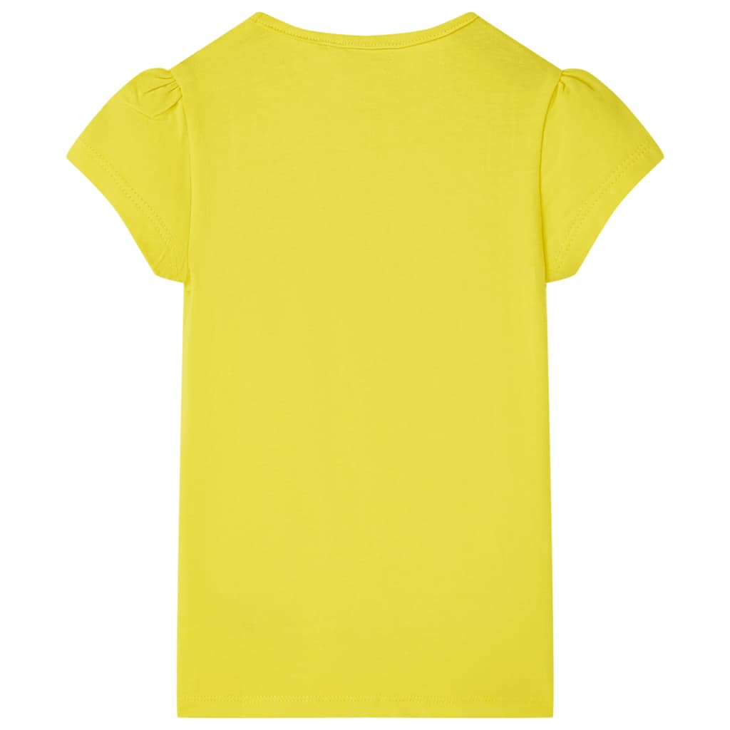 Vidaxl camisa para niños 104 amarillo brillante