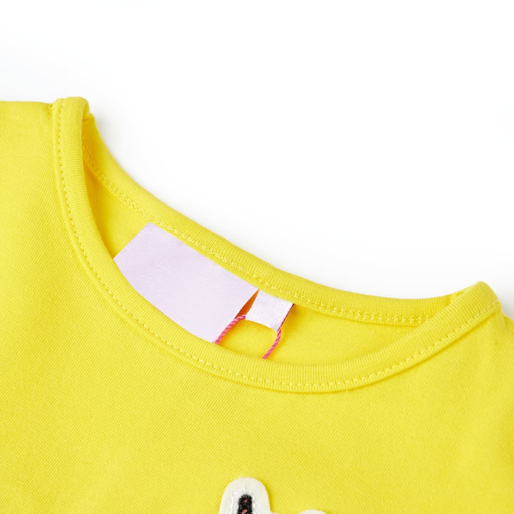 Vidaxl camisa para niños 104 amarillo brillante