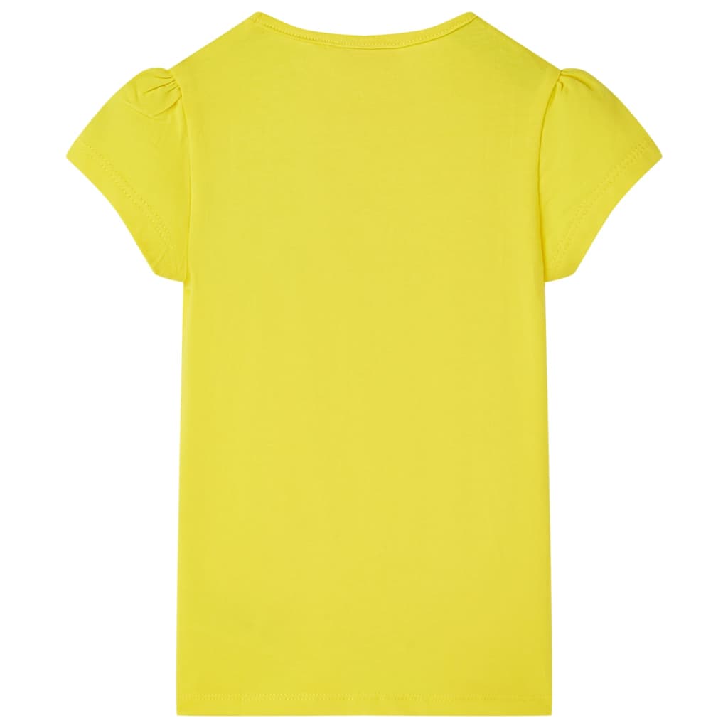 Vidaxl camisa para niños 140 amarillo brillante