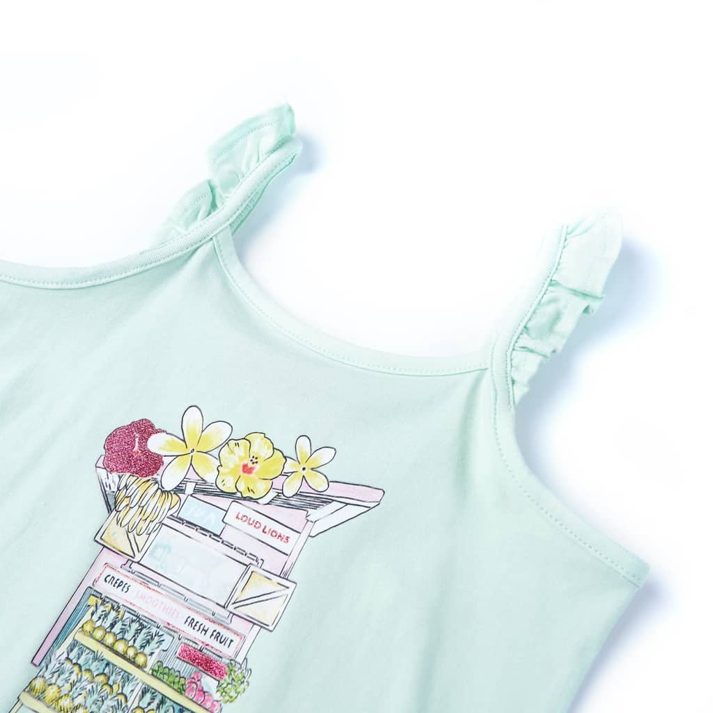 Vidaxl Children's Top 104 Light Mint -Colored