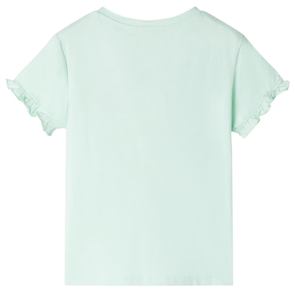 Vidaxl Children's Shirt 104 Menta leggera colorata