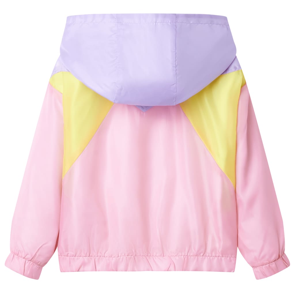 Chaqueta infantil de Vidaxl con capucha 92 multicolores