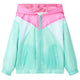Vidaxl Children's jacket with hood and zipper 128 multi -colored
