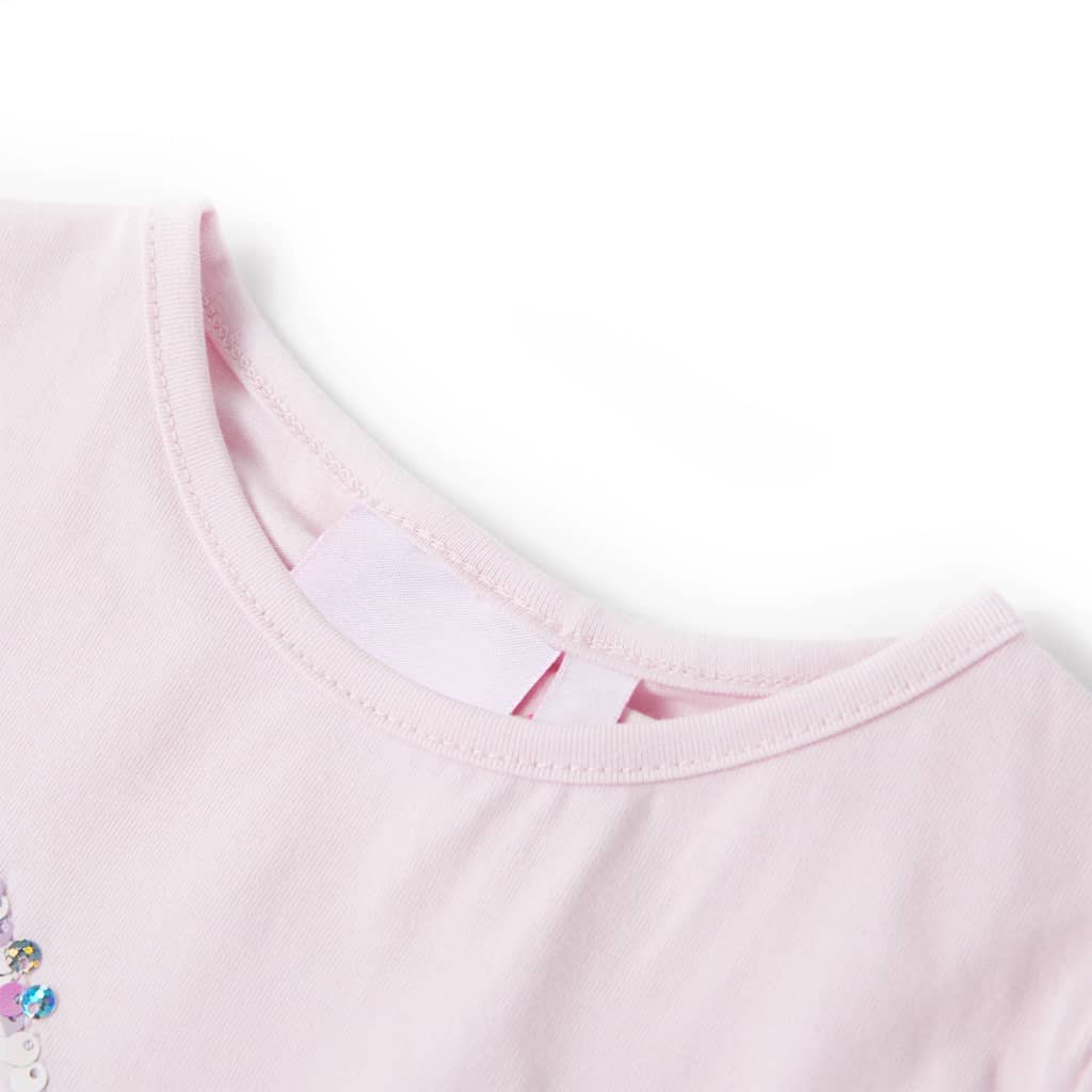 Camicia per bambini Vidaxl con maniche di cappuccio 92 rosa morbido