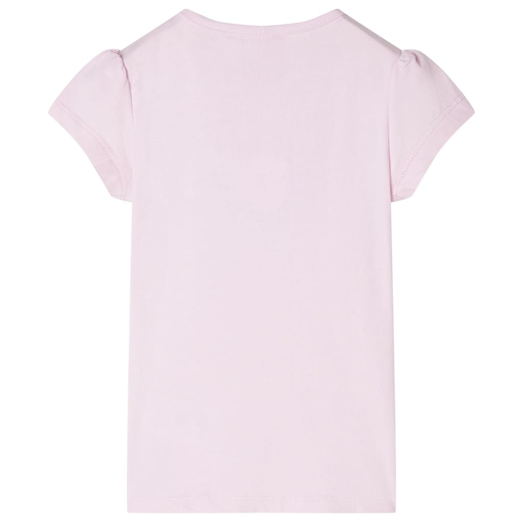 Camicia per bambini Vidaxl con maniche di cappuccio 128 rosa morbido