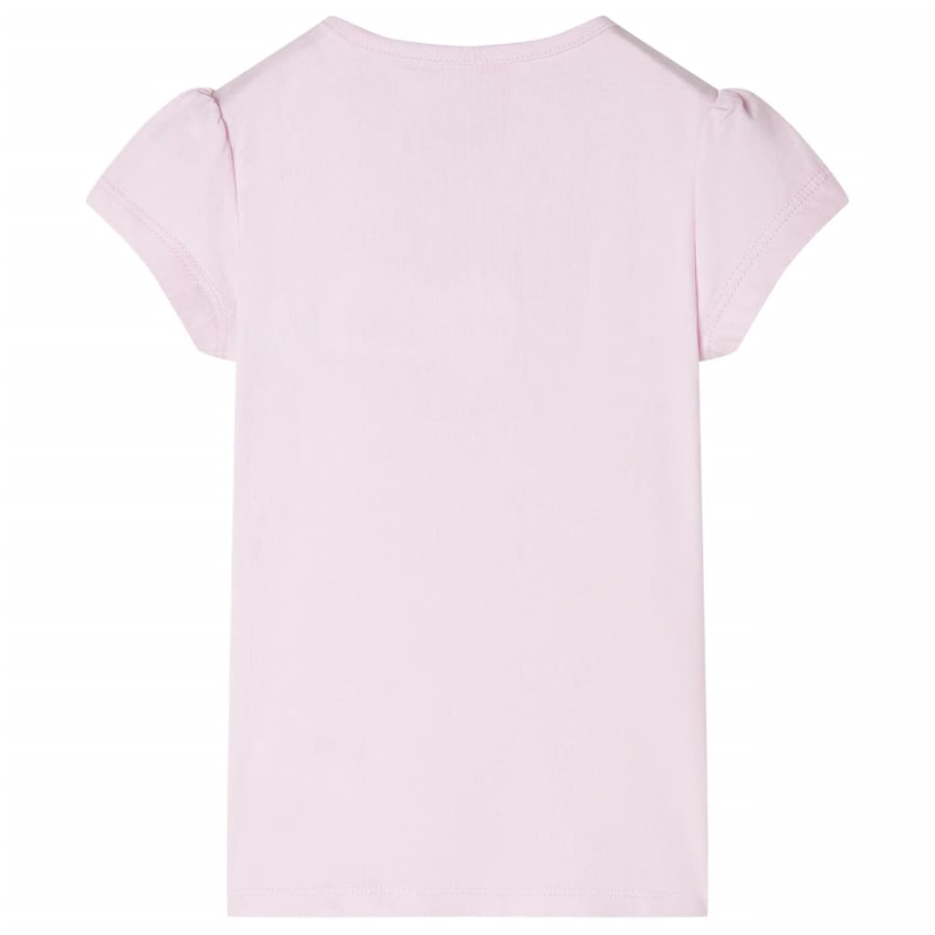 Camicia per bambini Vidaxl con maniche a berretto 140 rosa morbido