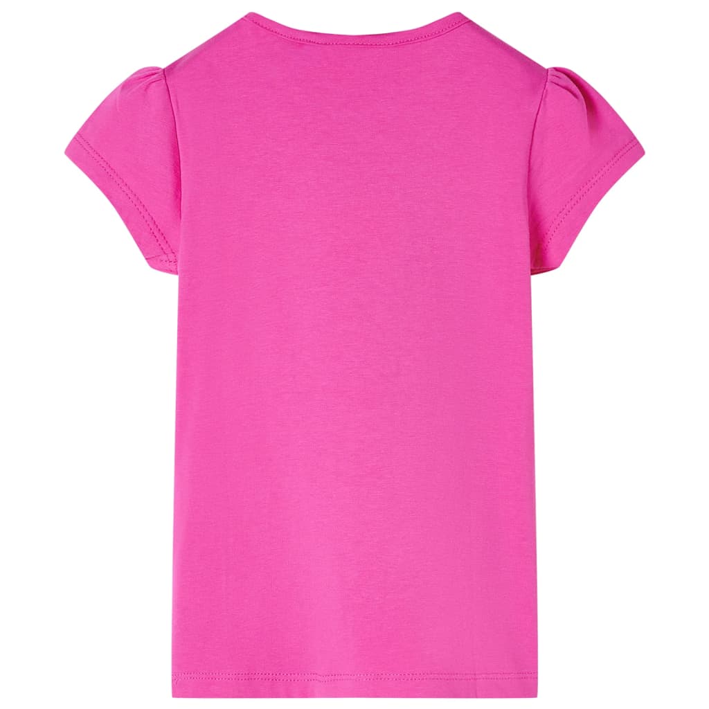 Camicia per bambini Vidaxl con maniche a berretto 92 rosa scuro