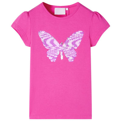 Camicia per bambini Vidaxl con maniche di cappuccio 104 rosa scuro