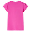 Vidaxl Camisa para niños con mangas de gorra 104 Rosa oscuro
