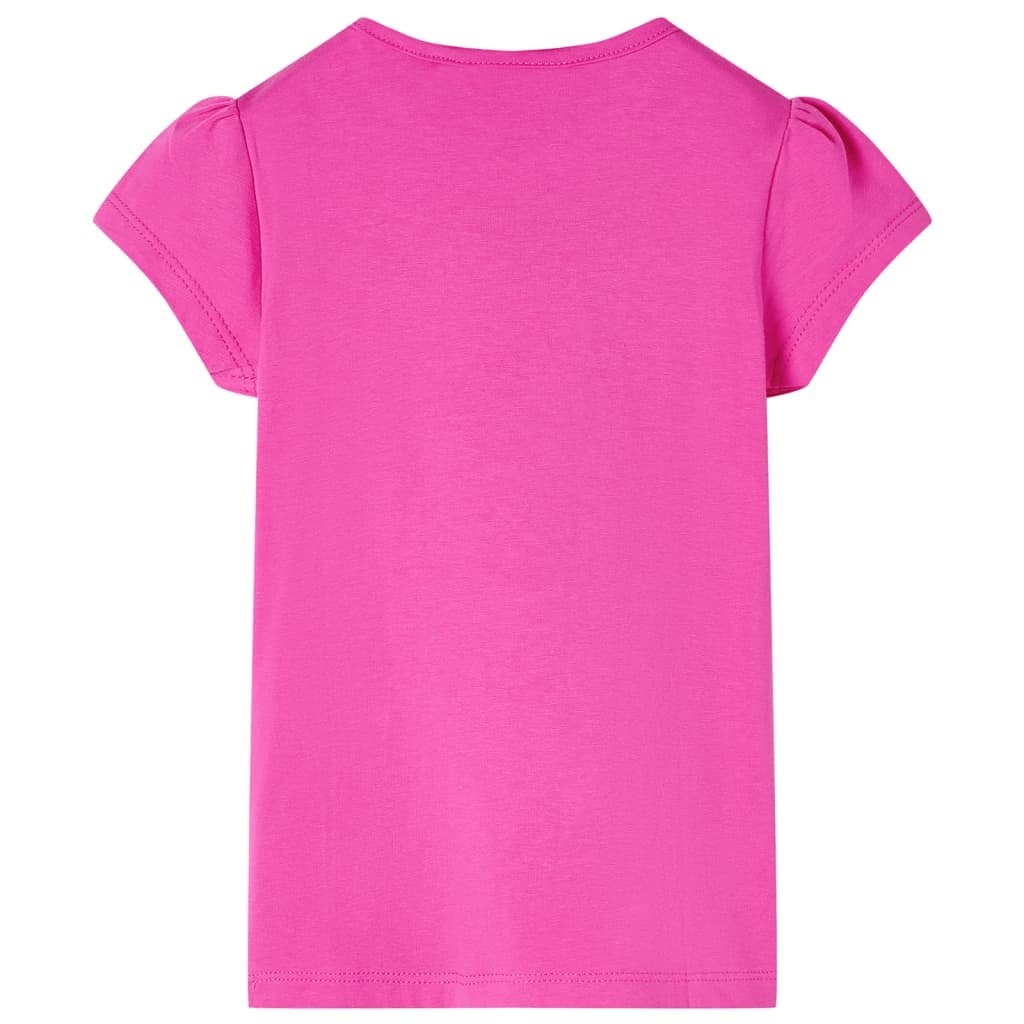 Camicia per bambini Vidaxl con maniche di cappuccio 104 rosa scuro