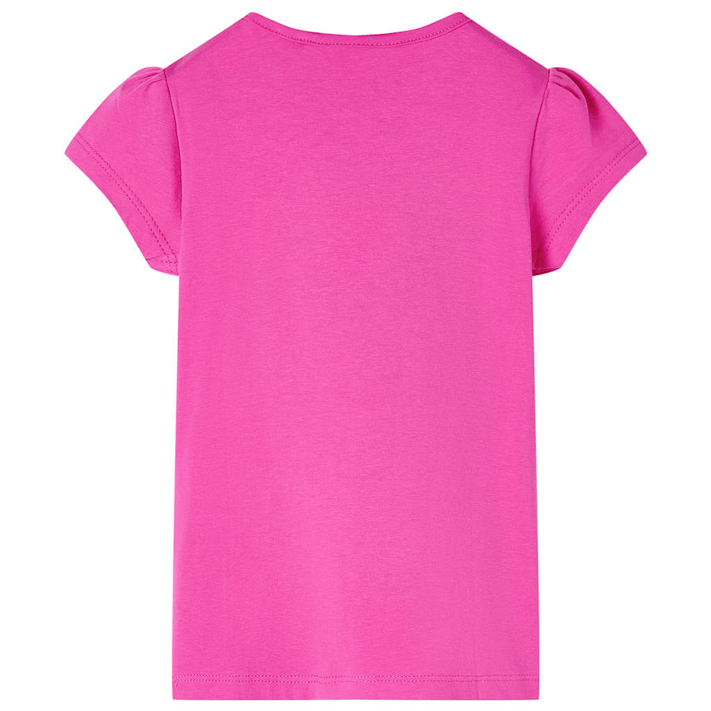 Camicia per bambini Vidaxl con maniche di cappuccio 104 rosa scuro