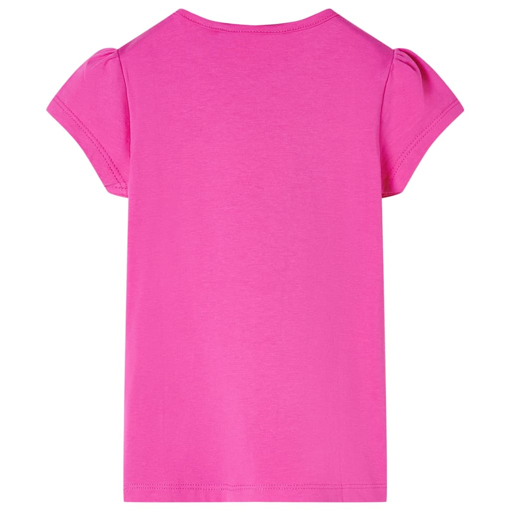 Camicia per bambini Vidaxl con maniche di cappuccio 116 rosa scuro