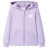 Vidaxl kindervest met capuchon 104 lila