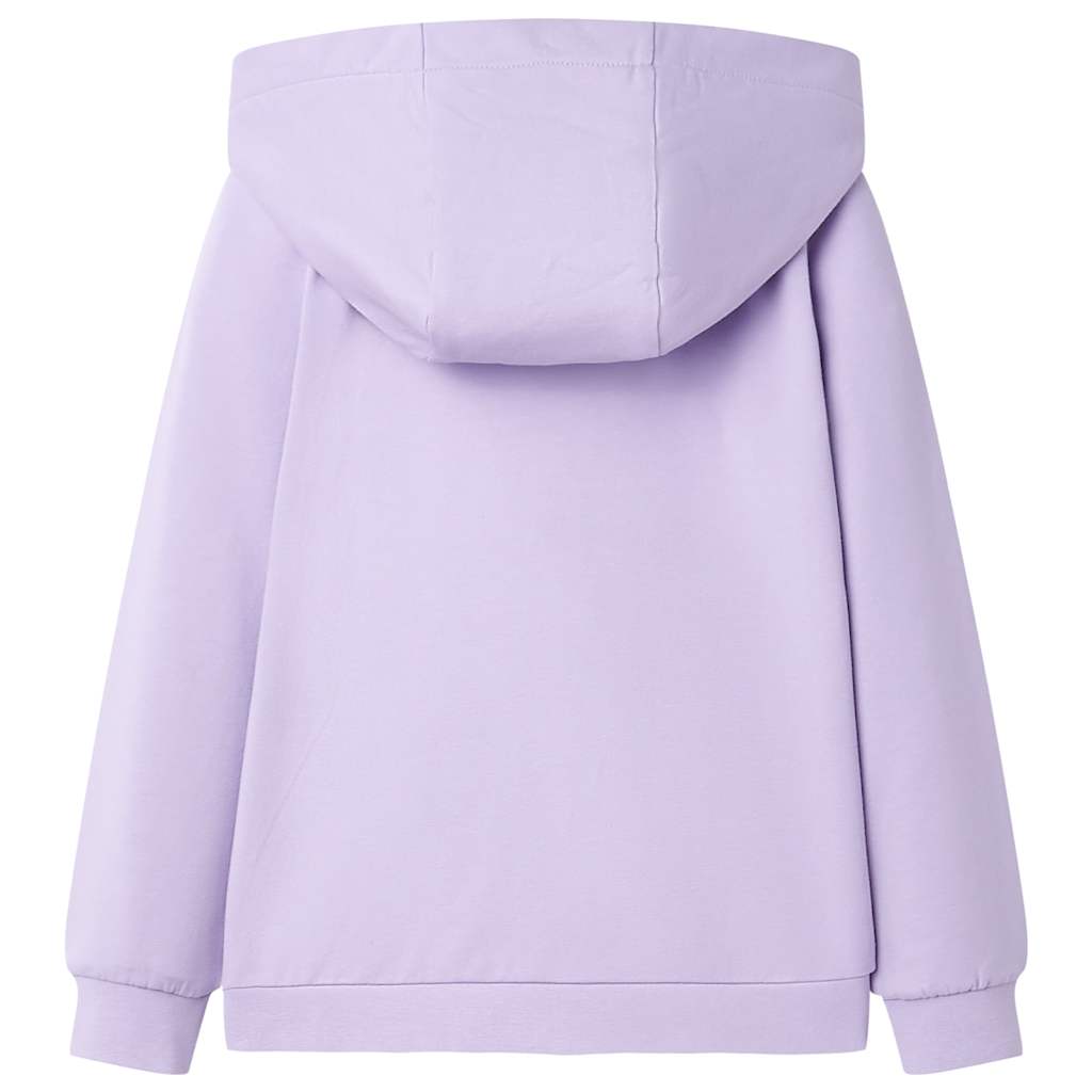 Vidaxl kindervest met capuchon 104 lila