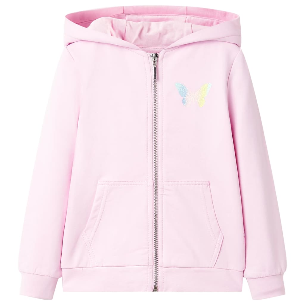 Vidaxl Children's Stupt With Hood 104 Pink chiaro