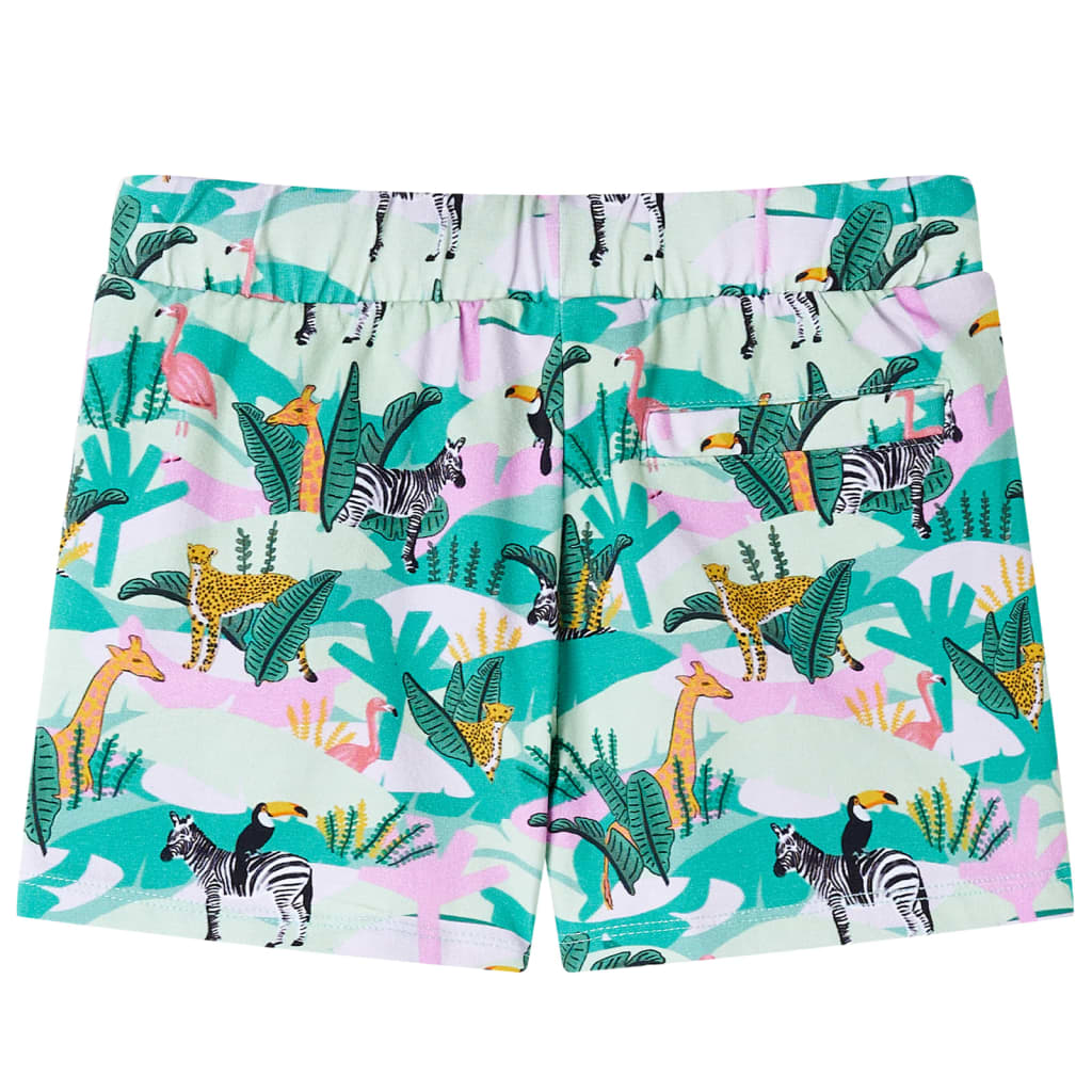 Vidaxl Shorts para niños con Trekkoord 92 Light Mint -Colorado