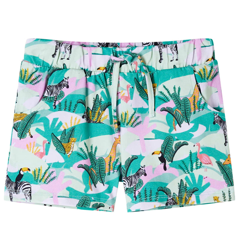 Vidaxl Shorts para niños con Trekoord 116 Light Mint -Colorado