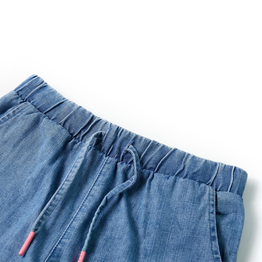 Vidaxl Shorts per bambini 92 denim blu