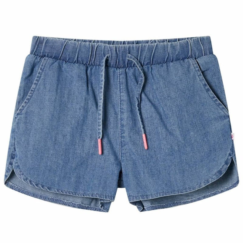 Vidaxl kindershorts 104 denimblauw