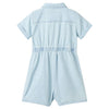 Vidaxl kinderonesie met korte mouwen 104 zachtblauw