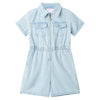 Vidaxl kinderonesie met korte mouwen 116 zachtblauw