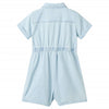 Vidaxl kinderonesie met korte mouwen 128 zachtblauw