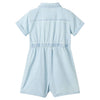 Vidaxl kinderonesie met korte mouwen 140 zachtblauw
