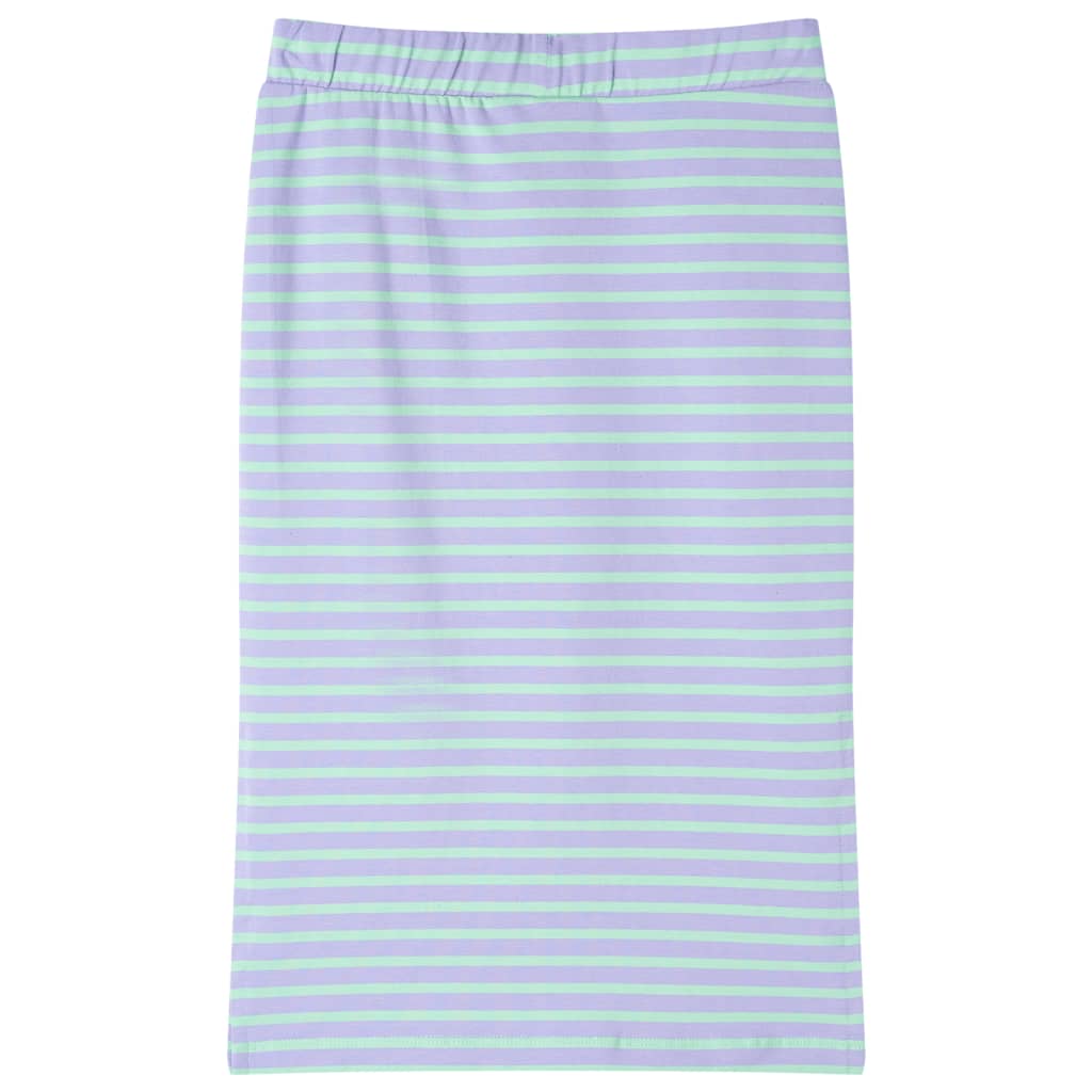 Gonna per bambini Vidaxl Straight With Stripes 140 Felmint colorato