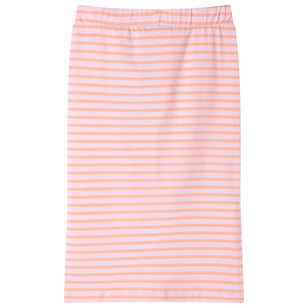 Gonna per bambini Vidaxl dritta con strisce 140 rosa