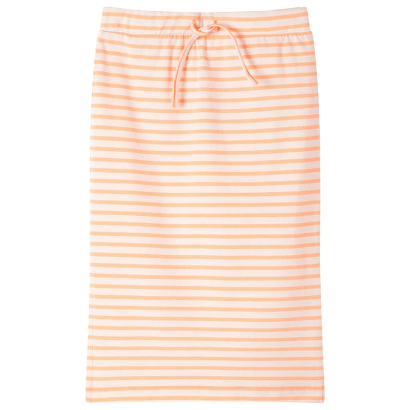 Vidaxl falda infantil recta con rayas 116 naranja fluorescente
